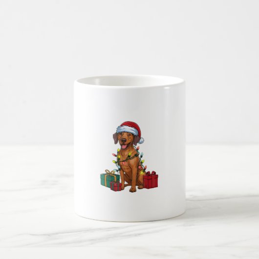 Mug Éclairage de Noël Père Noël Rhodesian Ridgeback Ch (Centre)