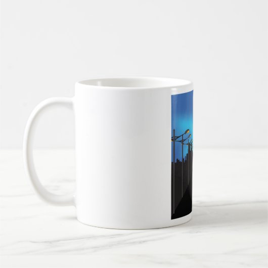 Mug Éclairage De Rue Et Lune (Gauche)