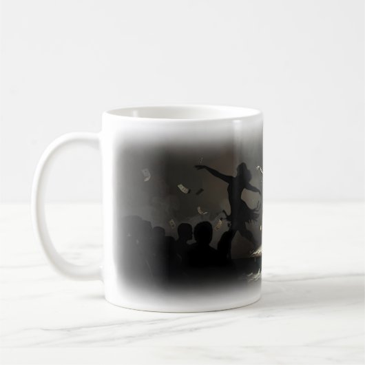 Mug Éclairage de scène de danseuse privée Glamour (Gauche)