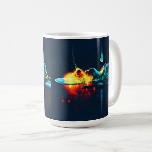 Mug Éclairage Liquide (Devant droit)