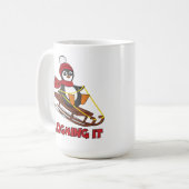 Mug Éclairage - Neige Dormant mignon Pingouin hiver (Devant gauche)