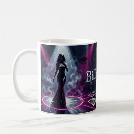 Mug Éclairage Neon Femme Fatale Mystère (Gauche)
