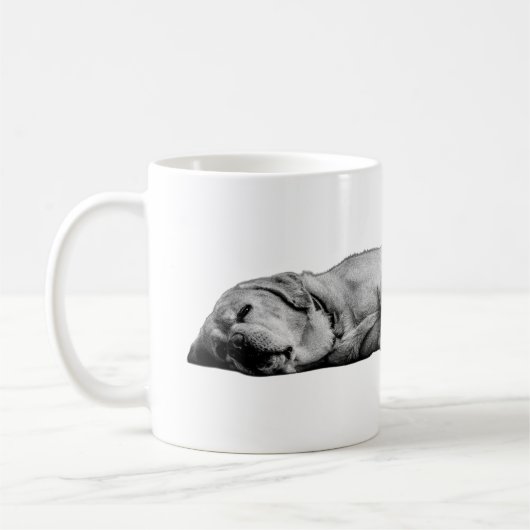Mug Éclairage vers le bas, Maison gardée (Gauche)