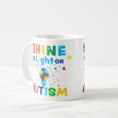 Mug ÉCLAIREZ une lumière sur AUTISM (Devant gauche)