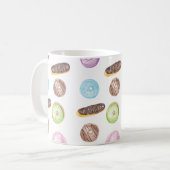 Mug Éclairs Donuts Aquarelle Amusant Caprice Sucré (Devant gauche)