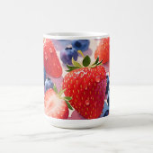 Mug Éclat de fraise et de myrtille frais (Centre)