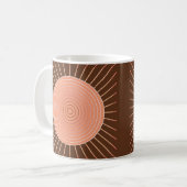 Mug Éclat de soleil géométrique moderne - pêche et mar (Devant gauche)