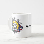 Mug Éclat du football de la Colombie (Devant gauche)