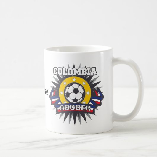 Mug Éclat du football de la Colombie (Droite)