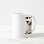 Mug Éclat grincheux de chat - ajoutez votre propre (Devant droit)