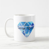 Mug Éclat lumineux (diamant bleu) (Gauche)
