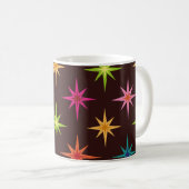 Mug Éclatantes Fusées Atomiques de la Mi-Siècle Funky (Devant droit)