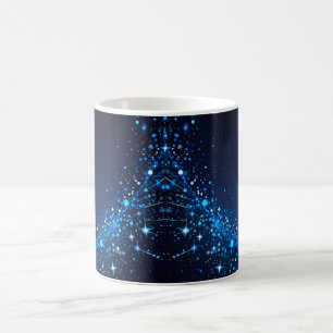 Mug Éclats de magret Whimsical sur le bleu profond