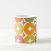 Mug Éclats de milieu de siècle sur motif de cercles co (Centre)