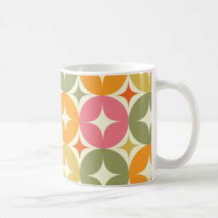 Mug Éclats de milieu de siècle sur motif de cercles co