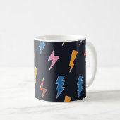 Mug Éclats de tonnerre sans coutures motif, éclair des (Devant droit)