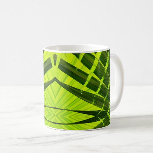 Mug Éclectique feuillage vert émeraude (Devant droit)