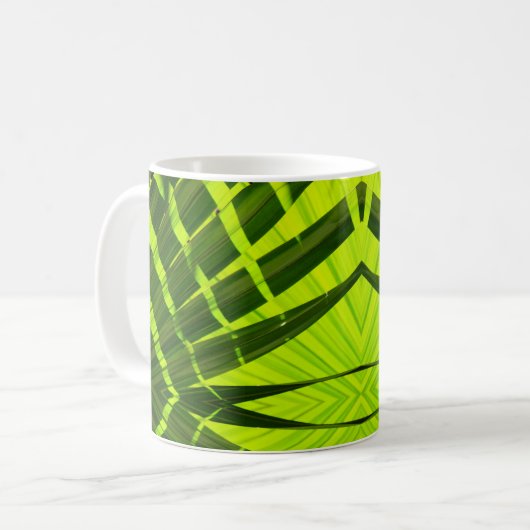 Mug Éclectique feuillage vert émeraude (Devant gauche)