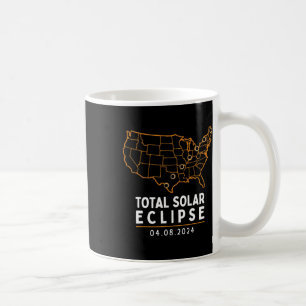 Mug Eclipse 2024 Party America Totalité Total Usa Cart