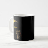 Mug Éclipse de chat solaire Vue Totalité 12 août 2026 (Devant gauche)