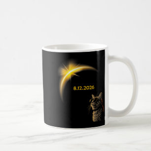 Mug Éclipse de chat solaire Vue Totalité 12 août 2026