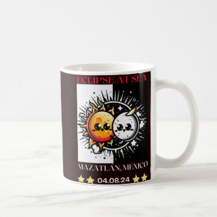 Mug Éclipse en mer Mazatlán, Mexique Total Éclips sola