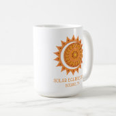 Mug Éclipse personnalisée 2024 (Devant droit)