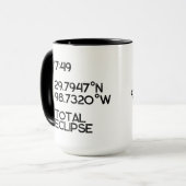 Mug Éclipse personnalisée 2026 (Devant gauche)