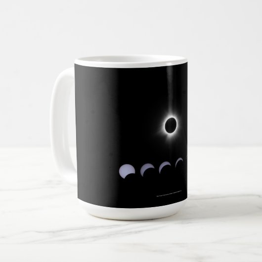 Mug Éclipse solaire 2024 (Devant gauche)