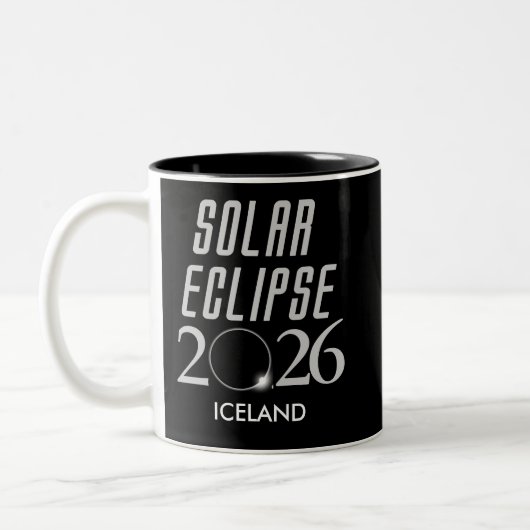 Mug Éclipse Solaire 2026 Personnalisable (Gauche)