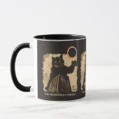Mug Éclipse solaire annulaire drôle de chat octobre 2 (Gauche)