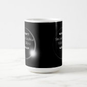 Mug Éclipse solaire double datée 2024 & 2017 (Centre)