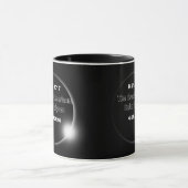 Mug Éclipse solaire double datée 2024 & 2017 (Centre)