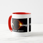 Mug Éclipse solaire du Wyoming (Devant gauche)