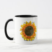 Mug Éclipse solaire et tournesol 2017 (Gauche)
