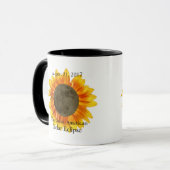 Mug Éclipse solaire et tournesol 2017 (Devant gauche)