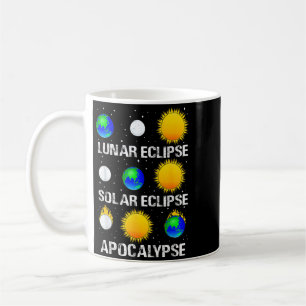 Mug Éclipse solaire lunaire et apocalypse drôle scienc