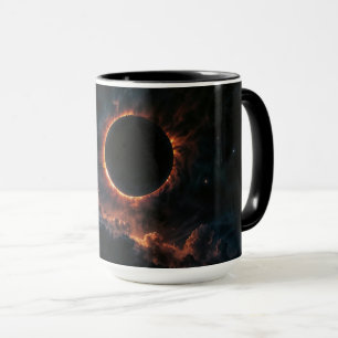 Mug Éclipse solaire qui inspire Awe AI Art de Xzendor7