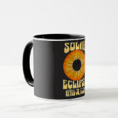 Mug Éclipse solaire rétro Total 8 avril 2024 (Devant gauche)