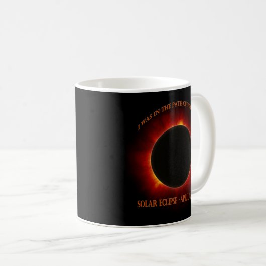Mug Éclipse solaire totale (Devant droit)