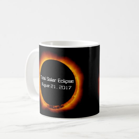 Mug Éclipse solaire totale 2017 (Devant gauche)