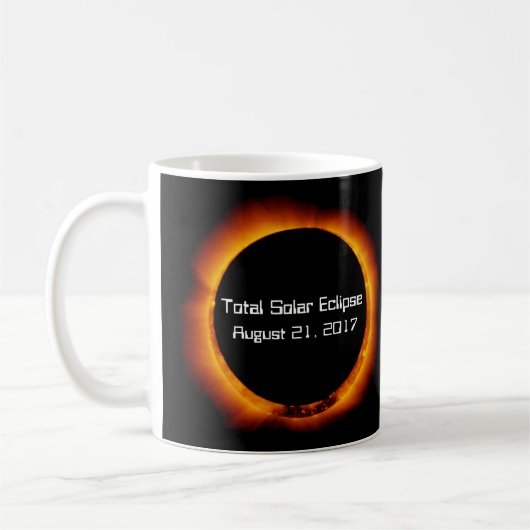 Mug Éclipse solaire totale 2017 (Gauche)