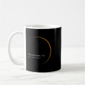 Mug Éclipse solaire totale 2024 (Gauche)