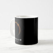 Mug Éclipse solaire totale 2024 - Éclipse solaire de B (Devant gauche)