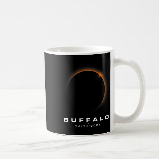 Mug Éclipse solaire totale 2024 - Éclipse solaire de B (Droite)