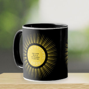 Mug Éclipse solaire totale 2026 votre texte personnali