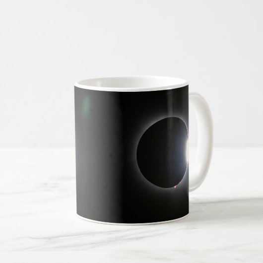 Mug Éclipse solaire totale 8 avril 2024 (Devant droit)