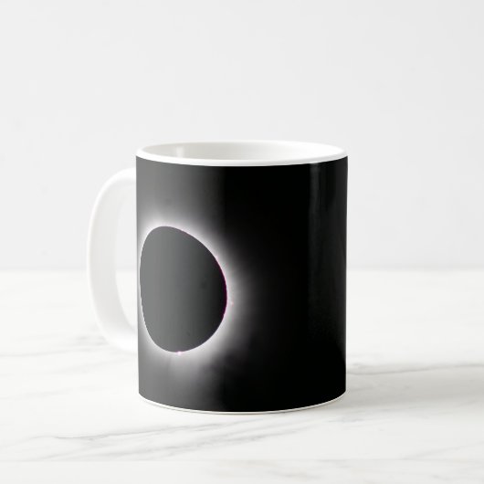 Mug Éclipse solaire totale 8 avril 2024 (Devant gauche)