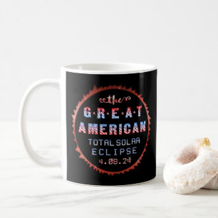 Mug Éclipse solaire totale des États-Unis 8 avril 2024