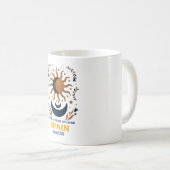 Mug Éclipse solaire totale Espagne août 2026 (Devant droit)
